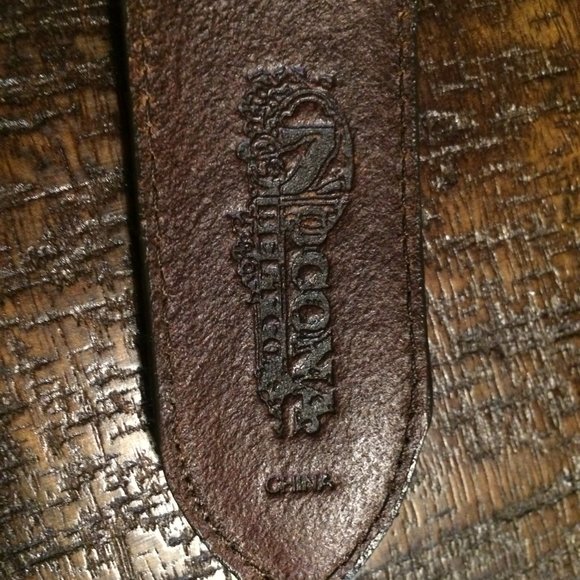 Size 40- Western vibe Nocona Leather brown belt - Picture 3 of 10